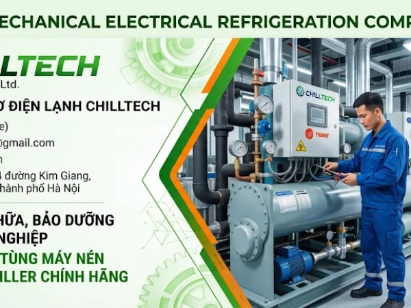 Lắp đặt hệ thống Chiller và điều hòa trung tâm công nghiệp